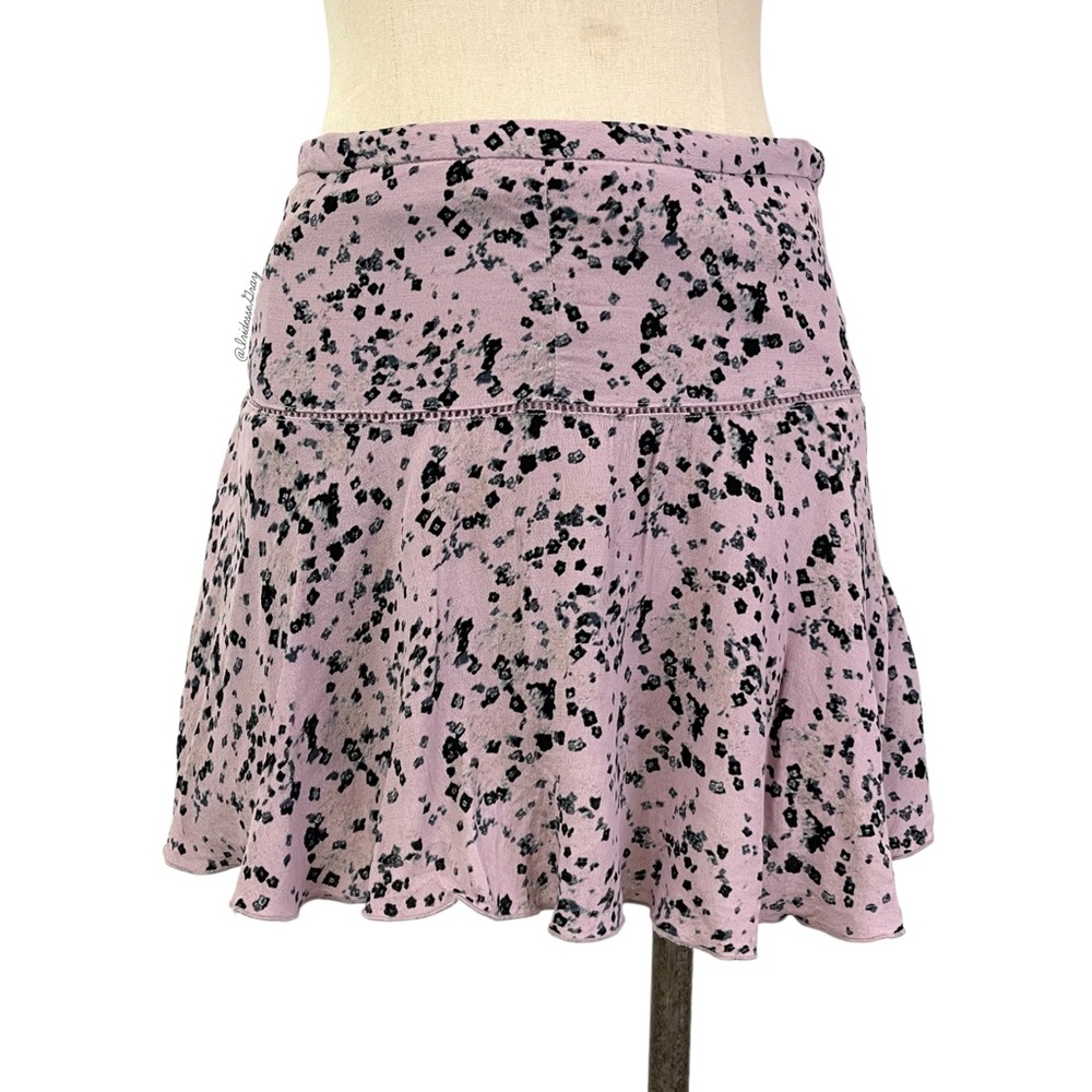 Aritzia- Sunday Best Zelda Lavender Floral Mini Skirt Size 4.